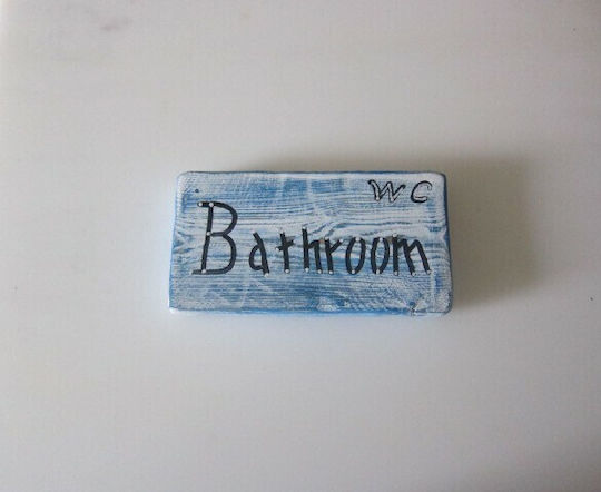 Nakaro Wood WC-Schild 18.5x10cm ΚΑΡ-164