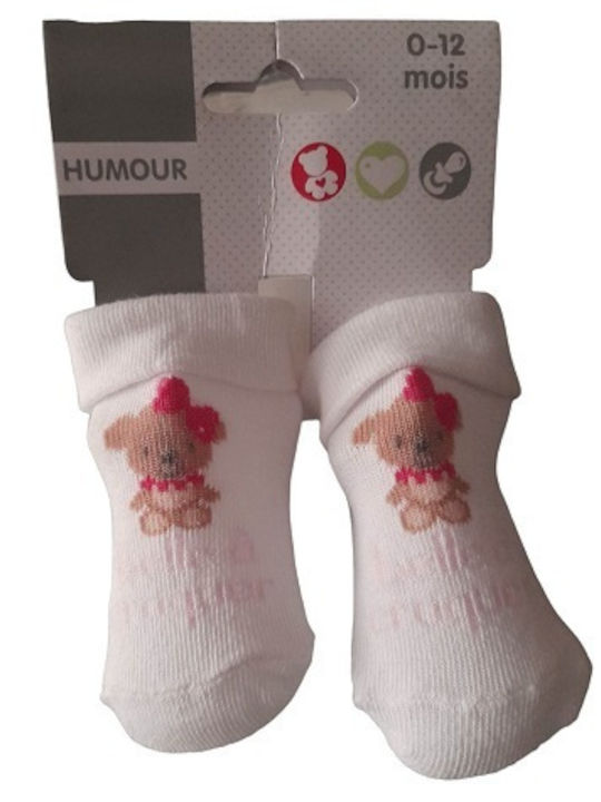 Baby socks White 0-12 Months "belle A Croquer"