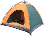 Αυτόματη Σκηνή Camping Pop Up Πορτοκαλί για 4 Άτομα 200x200x150εκ.
