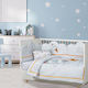 Das Home Crib Bumpers Classic Inside Yellow-grey-blue 45x195cm