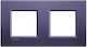 Bticino Switch Frame 2 Positions in Purple Color LNA4802M2CB