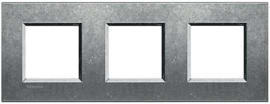 Bticino Switch Frame 2 Positions in Gray Color LNA4802M3NA