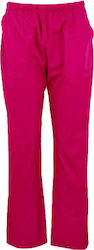 Fabrik Damen-Medizinhose in Fuchsia aus Baumwol...