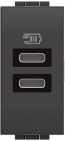 Bticino Power Socket Gray 1pcs