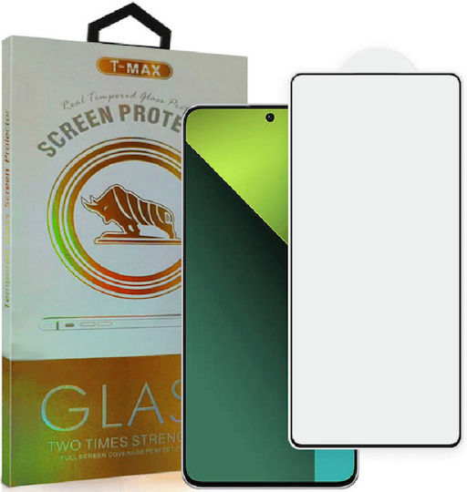 T-Max Fluid Despensing 3D 0.2mm Adeziv complet Tempered Glass Negru (Redmi Note 13 Pro 5G / Poco X6)