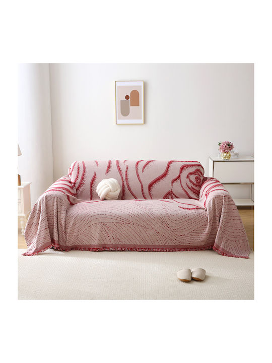 Beauty Home Throws Set 2 pcs Fur Red