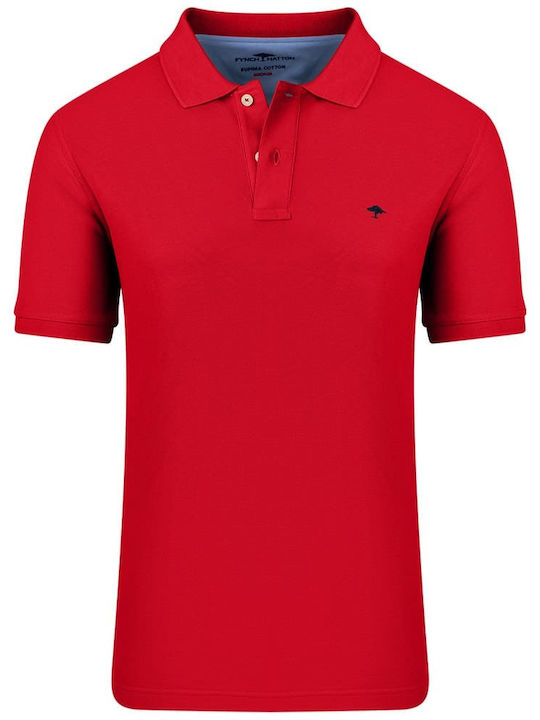 Fynch Hatton Herren Shirt Kurzarm Polo RED