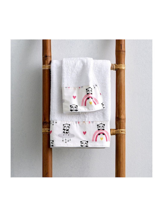 Sb Home Towel Set 2 pcs Bébé Panda Panda Pink 05.00520