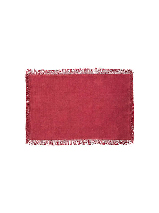 Secret de Gourmet Platzdeckchen Stoff Rot 45x30cm 1Stück