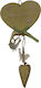 Etoile Easter Ornament Wooden Green 13x27cm