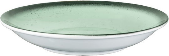 Lukanda Galaxy Plate Soup made of Porcelain Green with Diameter 24cm 6pcs