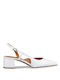 Envie Shoes Synthetic Leather White Heels