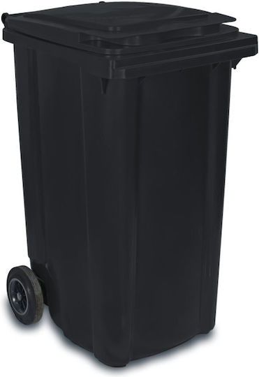 Plastik-Mülltonne 240L Zwei Räder Verschiedene Farben OEM Schwarz