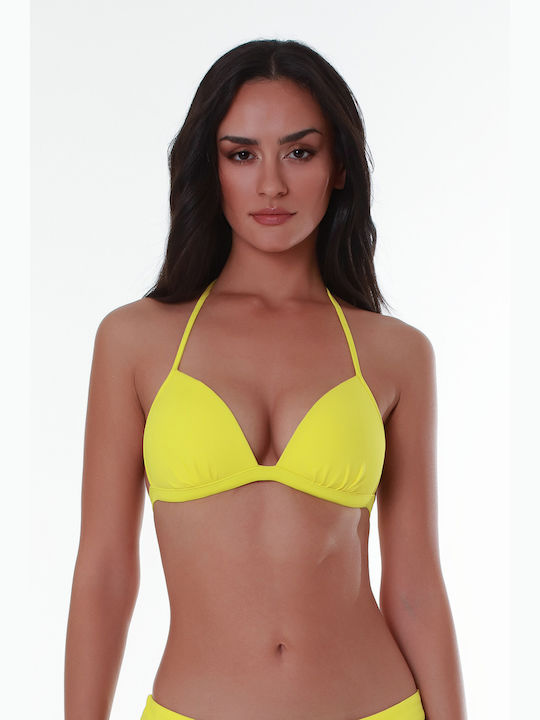 Bluepoint Padded Triangle Bikini Top Yellow