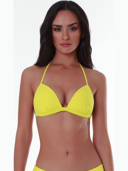 Bluepoint Padded Triangle Bikini Top Yellow