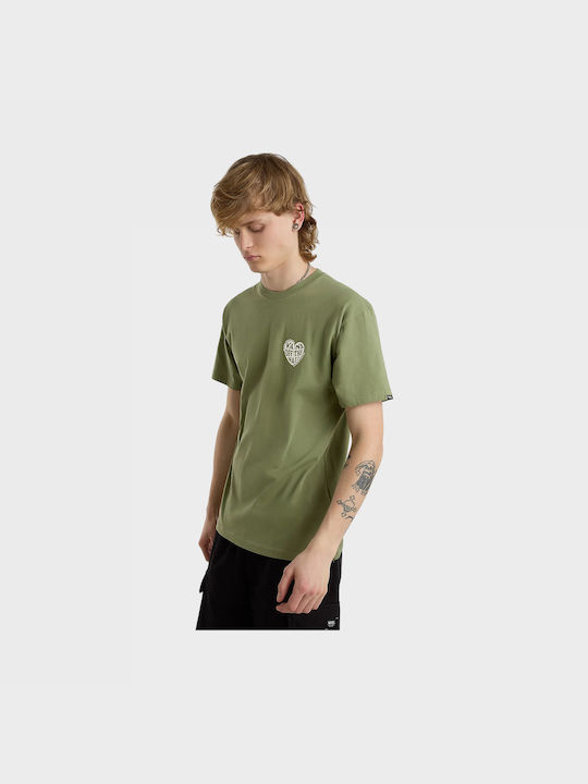 Vans Ανδρικό T-shirt Κοντομάνικο Πρασινη