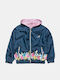 Kids' Casual Jacket Double Sided with Hood Dark Blue