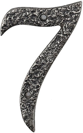 Roline 461 Number plate 7 Aluminum Old Silver 100mm