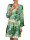 Mini Rochie Verde Vibrant