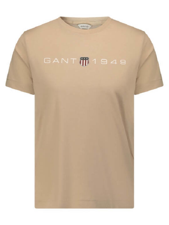 Gant Damen T-Shirt Beige