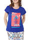 C'est Beau La Vie Women's T-shirt Blue
