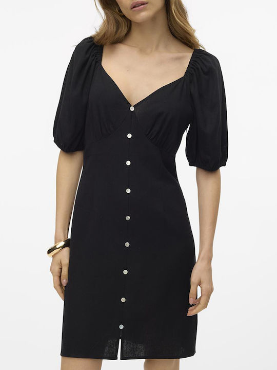 Vero Moda Mini Rochie cu cămașă Rochie Black