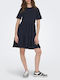 Only Life Dress with Ruffle DarkBlue