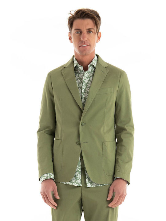 Hugo Boss Men's Suit Jacket Slim Fit Dark Olive Green