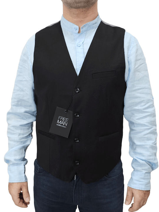 Freeman Clothing Мъжко жиле Black