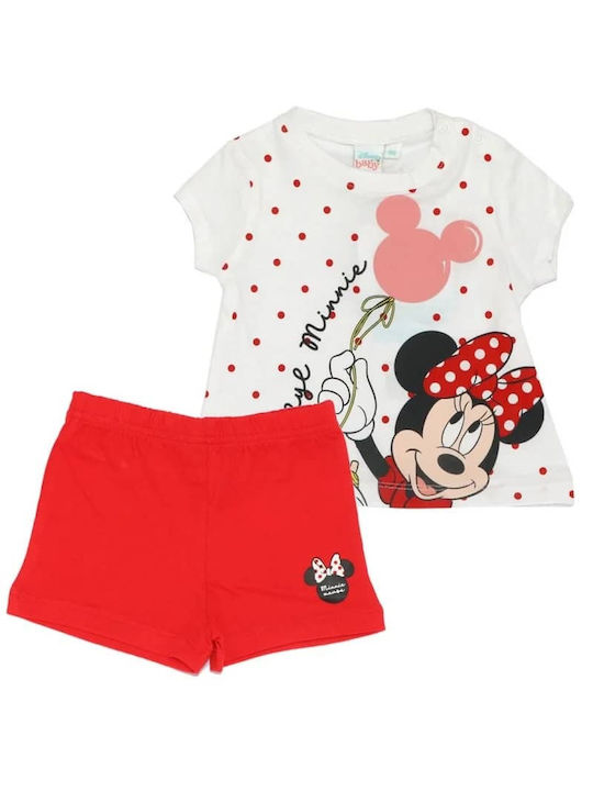 Disney Kinder Set mit Shorts Sommer 2Stück Rot