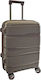 Mega Bazaar Medium Travel Suitcase Brown Taupe ...