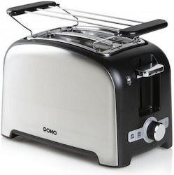 Domo Prăjitor de pâine 2 sloturi 1200W Inox