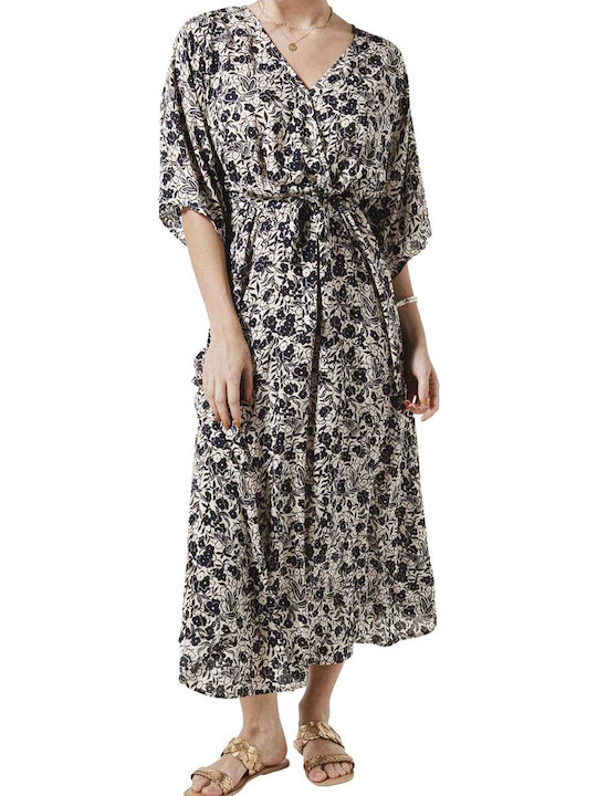 C'est Beau La Vie Maxi Shirt Dress Dress Blue