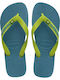 Brasil Logo Men's Flip Flops Green
