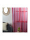 Ravelia Vorhang mit Bleistiftfalten Rosa 140x270cm