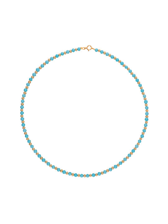 Necklace Turquoise Gold Elements K14 M125384tq