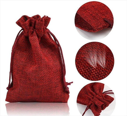 Red Fabric Gift Pouch 13x18cm 50pcs