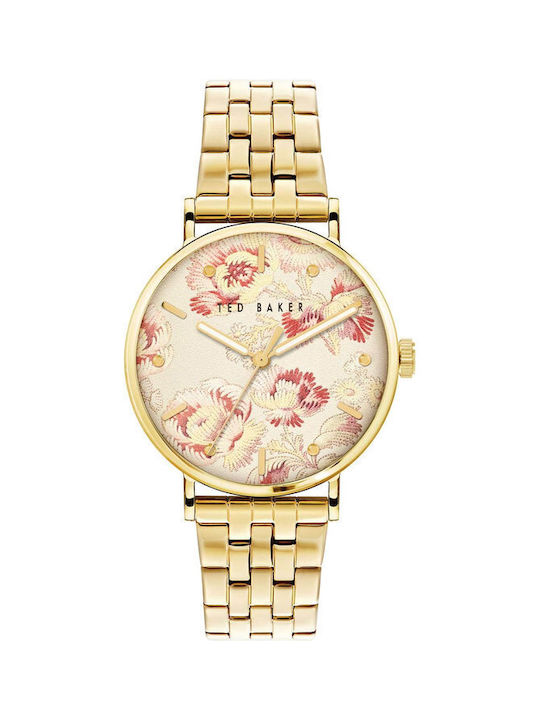 Ted Baker Watch with Gold Metal Bracelet