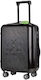 La Martina Travel Suitcase Black with 4 Wheels