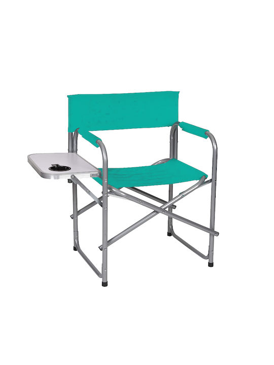 Director's Chair Aluminum Turquoise 1pcs 55x45x78cm.