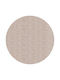 vidaXL Rug Round Shaggy Beige