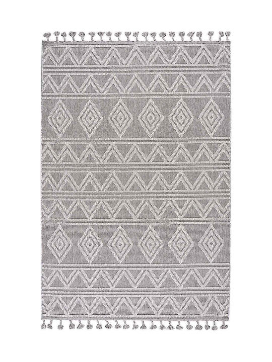 Madi Vertex Rectangular Rug Gray