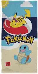 Pokemon Squirtle Pikachu Kids Beach Towel 140x70cm