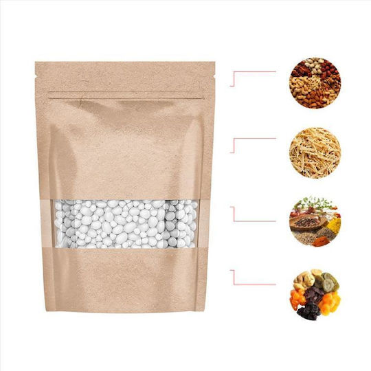 Kraft Food Packaging Bag L15xW9cm