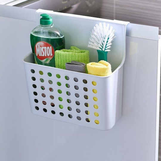 Plastic Kitchen Organization Shelf Rack 13cm White
