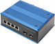 Digitus DN-651149 Unmanaged L2 PoE Switch με 4 Θύρες Gigabit (1Gbps) Ethernet και 2 SFP Θύρες