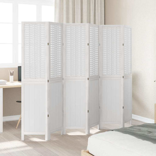 vidaXL Decorativ Paravan Lemn cu 6 Panouri 210x180cm