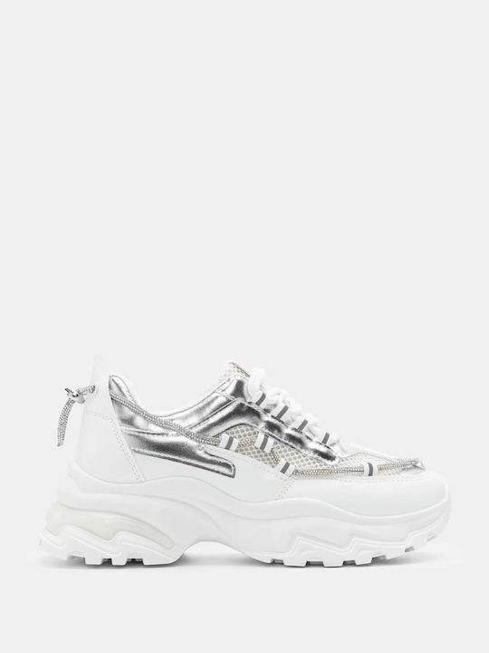 Luigi Chunky Sneakers White