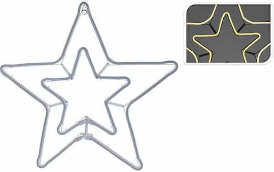 JK Home Decoration Plastic Christmas Decorative Star 54x2x56cm White