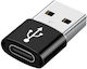 Cablexpert Μετατροπέας USB-A male σε USB-C female 1τμχ (A-USB2-AMCF-02)